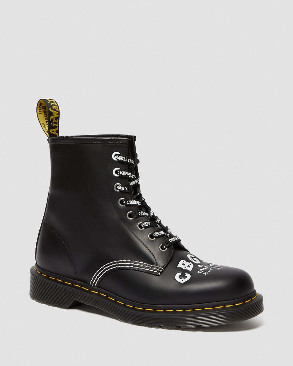 Dr Martens 1460 Cbgb Smooth Kožené Šnurovacie Topánky Damske ( Čierne ) SK 519-QHKFTS